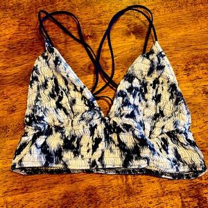 Blue and white , VS Pink Bralette